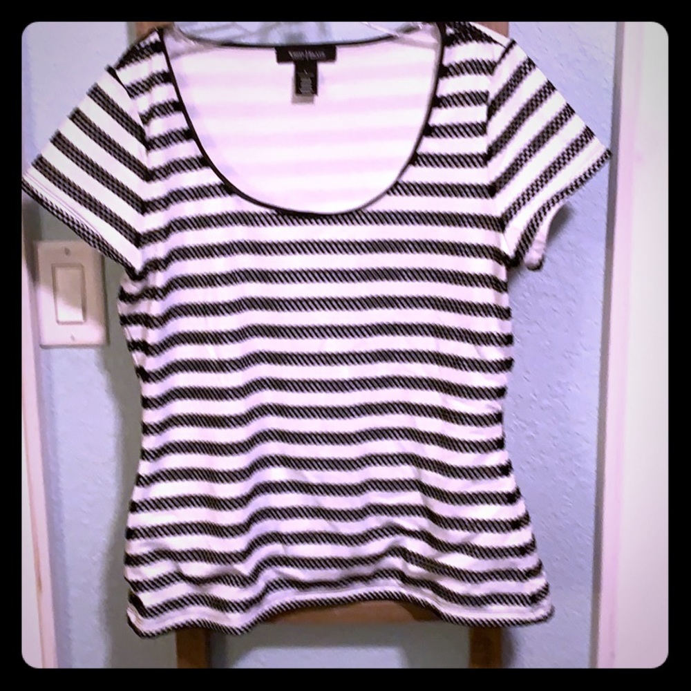 White House Black Market striped tee